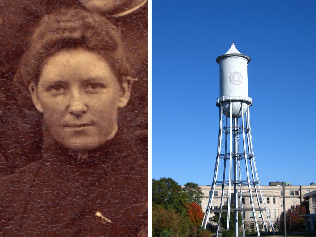 Elmina teve como primeiro projeto a participação na criação da Marston Water Tower, localizada no campus da faculdade de Iowa.